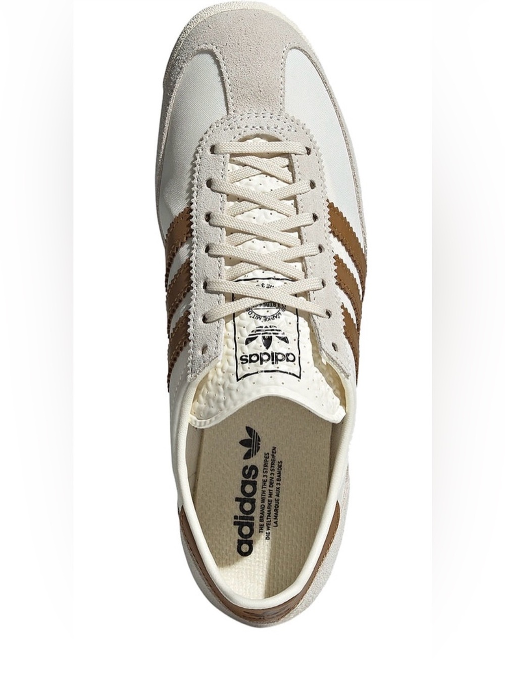 Adidas LS 72 OG Beige and Brown Retro Runner Sneakers 8.5